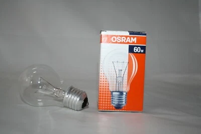5x Original OSRAM E27 60W Klar Classic A  Glühlampe Glühbirne (10158) kein LED! - Bild 1 von 4