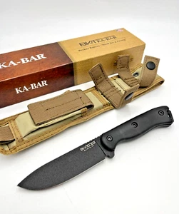 Kabar Becker Short Drop Point 4.38" Black 1095 Cro-Van Fixed Knife 2-0016-8 BK16 - Picture 1 of 5