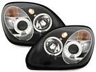 Pair Headlights Mercedes R170 SLK 96-99 Halo Rims Black TUNING NL LPME15EM XINO 