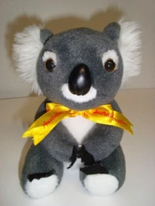 Koala Stuffed Plush Toy Made in Australia Yellow Ribbon - Picture 1 of 7