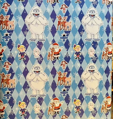 Rudolph The Red Nosed Reindeer Premium Holiday Gift Wrapping Paper New 65 Sqft - Image 1 of 3