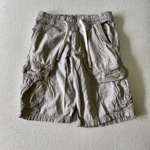 Union Bay Boys 100% Cotton Cargo Shorts w/ Drawstring Waist - Khaki - Size 10 - Picture 1 of 6