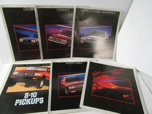 Lot of 1984 Chevrolet Dealer Brochures Camaro El Camino Monte Carlo & More GL332 - Picture 1 of 8