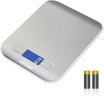 Bilancia da cucina Smart Digitale Con Funzione Tare,5Kg/11 Lbs, Grigio, 17.8 x  - Immagine 1 di 4