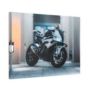 BMW Inspired S1000RR High Resolution Museum Quality Horizontal Canvas Print #024 - Picture 1 of 10