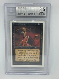 Demonic Tutor - Unlimited - BGS 8.5 NM/Mint+ - MTG Magic The Gathering - Picture 1 of 2