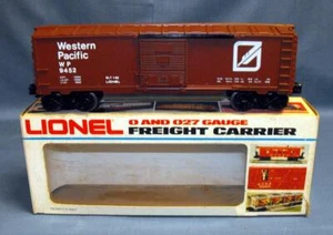 LIONEL TRAIN 1982 LN 6-9452 WESTERN PACIFIC FEATHER BOXCAR O GAUGE ROUGH BOX - Picture 1 of 1