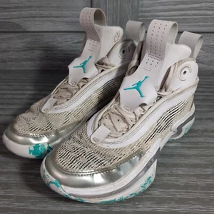 Zapatos de baloncesto Air Jordan XXXVI 36 GS Guo Ailun verde jade plateado talla 4 años - Imagen 1 de 9