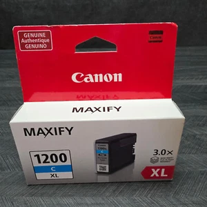 Genuine Canon PGI 1200XL Cyan Ink Tank MAXIFY MB2020 2120 2320 2720 Cartridge - Picture 1 of 12