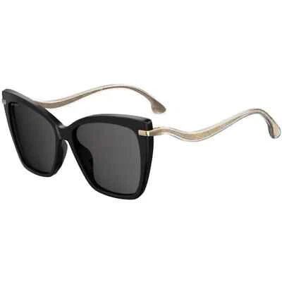 JIMMY CHOO SELBY/G/S 807/M9 Black Gold Grey Polarized Women Sunglasses - Image 1 of 4