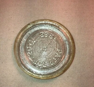 Vintage Clear Glass Jar Lid pat sept 20th 1898 - Picture 1 of 6