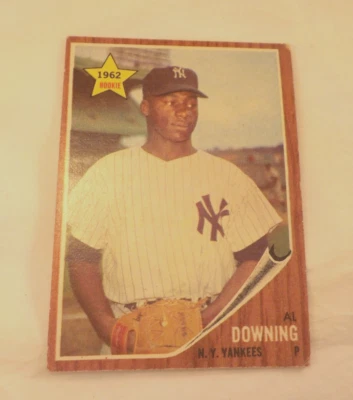 Vtg 1962 AL DOWNING Topps Baseball Card # 219 New York Yankees-Ungraded - Image 1 of 4