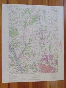 Mapa Topográfico Pennington Nueva Jersey 1972 Original Vintage USGS - Imagen 1 de 1