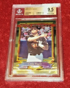 CRAIG BIGGIO 1994 TOPPS FINEST #382 BEAUTIFUL HIGH END BECKETT BGS 9.5 🔥 SUPERB - Picture 1 of 2