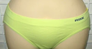 RBX - NEW - YELLOW - MEDIUM - NYLON STRETCH HI-CUT PANTY - Picture 1 of 2