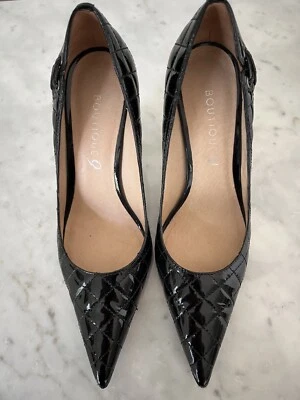 Boutique 9 charol negro mujer EE. UU. 8M en excepcional hermoso estado Foto 1 de 4