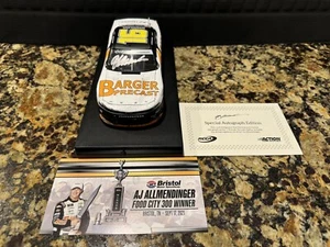2021 AJ Allmedinger Bristol Win Autographed 2/336 Produced With COA - Picture 1 of 7