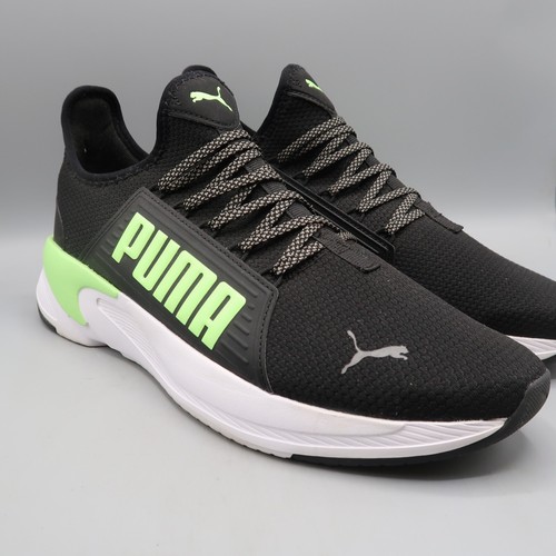 Scarpa sneaker PUMA uomo US 12 Softride slip on 376540 04 nero verde
