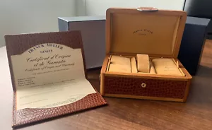 GENUINE FRANCK MULLER CONQUISTADOR WATCH BOX W/ STAMPED CERTIFICATE 359 - Picture 1 of 16