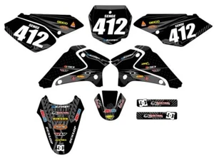 DRZ 125 MAYHEM 2001-2007 Black Senge Graphics Kit compatible con Suzuki - Imagen 1 de 10