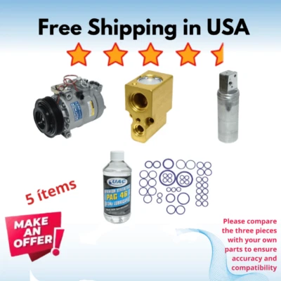 Compresor, condensador y válvula aire acondicionado apto para Saab 9-5 2003-2009 Foto 1 de 4