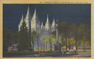 UTAH, Tempio di Salt Lake (Mormon) #901 cartolina (FRANCOBOLLI, AFFRANCATURA, DA COLLEZIONE) - Foto 1 di 2