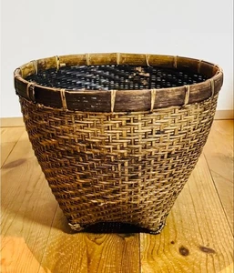 Bambuskorb Kleinartikelhalter Pflanzkübel Abdeckung - Bild 1 von 8