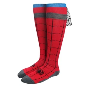 Spider Man Knee High Socks with Web Marvel Disney - Bild 1 von 1
