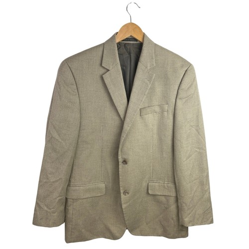 Giacca tuta blazer cappotto Michael Kors uomo marrone beige due bottoni tacca risvolto 42