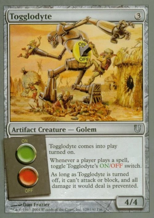 Togglodyte -Foil Medium Play MTG Unhinged - Image 1 of 1