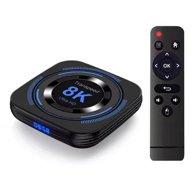 TV Box Android 12 Transpeed H618 Quad Core 8K 4K BT WiFi Lettore Multimediale -- - Immagine 1 di 4