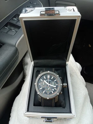 TW Steel Grandeur Tech TS4 black grey orange 48 mm  very masculine chronograph  - Image 1 of 4