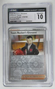 Pokémon Destined Rivals DR 2025 Team Rocket's Giovanni 174/182 CGC 10 - Imagen 1 de 3