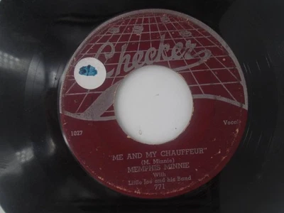 MEMPHIS MINNIE broken heart  me and my chauffeur CHECKER 771  7" Single 45 VG- Foto 1 de 2