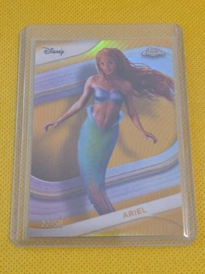 2025 Topps Chrome Disney Ariel Live Action Gold /50 - Image 1 of 2