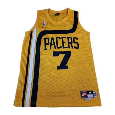 Camiseta deportiva de baloncesto Nike Indiana Pacers Jermaine O'Neal #7 de la NBA para hombre talla mediana  Foto 1 de 4