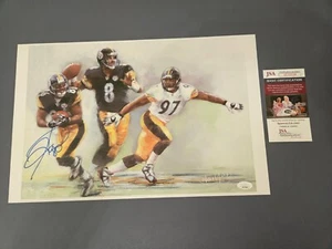 HINES WARD PITTSBURGH STEELERS Signed 17x11 Autographed Color Art Print -JSA COA - Picture 1 of 4