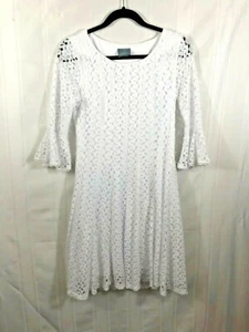 Vestido Rabbit Rabbit Rabbit Blanco para Mujer Talla: 6 Margarita Encaje Mangas 3/4 Destello - Imagen 1 de 5