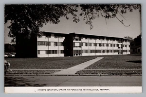 Military Air Force Vintage RPPC Airmens Dorm Barracks Offutt Nebraska Postcard - Picture 1 of 2