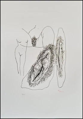 Toyen (Marie Čermínová) Four Érotique 50 X 70 CM Lithograph Limited #90/250 - Photo 1/4