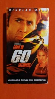 Gone in 60 Seconds (VHS, 2000) Retro Action Heist Nicolas Cage opened  - Image 1 of 4