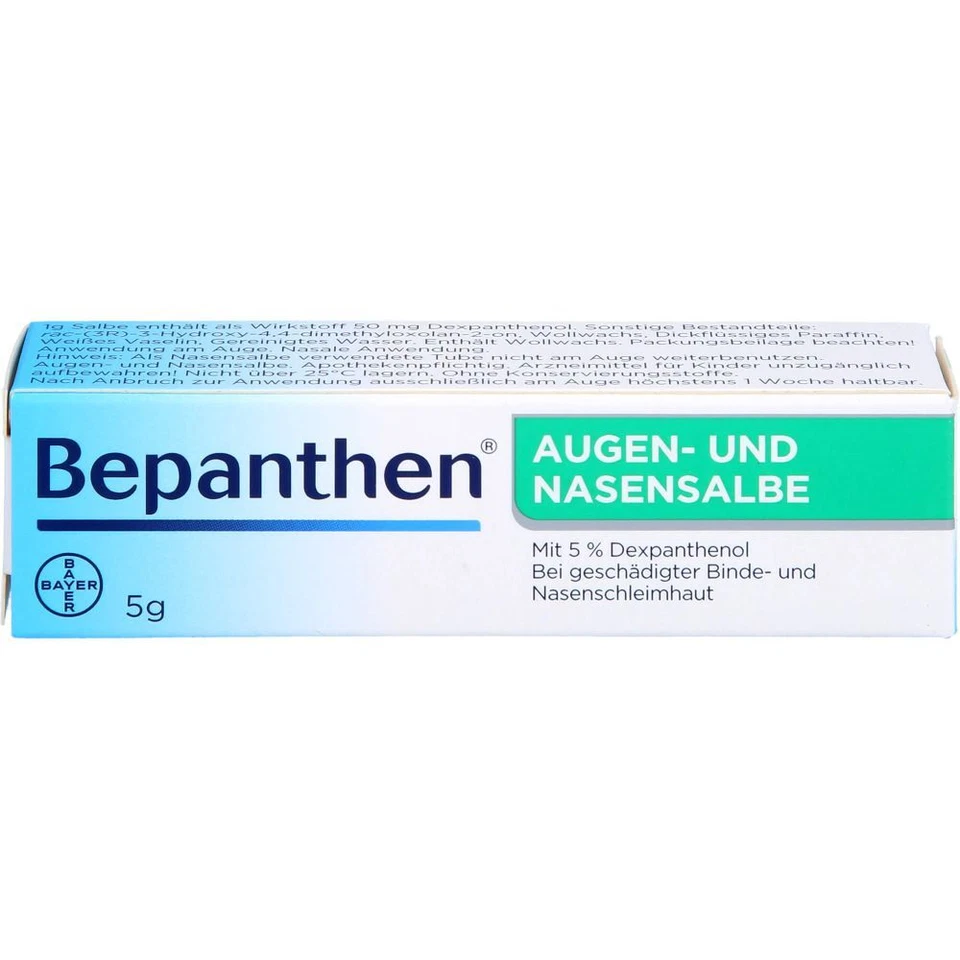 BAYER VITAL GMBH BEPANTHEN Augen- und Nasensalbe 5 g PZN 01578681