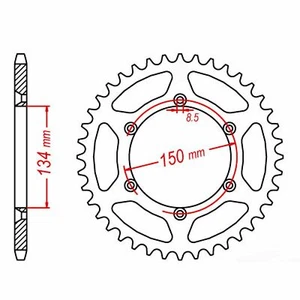 MTX Rear Sprocket 49T for Kawasaki KX125 1980-1988 >520 - Picture 1 of 1