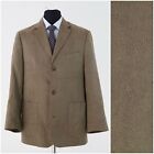 Mens Soft Blazer 42R UK Size Brown Sport Coat Vintage Jacket