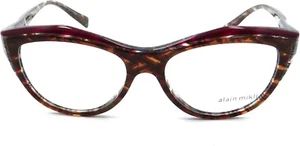 Alain Mikli A03041 Women's Cat Eye Glasses - Full-Rim Acetate Frame, Brown 54x16 - Picture 1 of 3