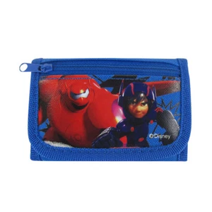 New Disney Big Hero 6 Robot Blue Trifold Wallet Cast Purse - Picture 1 of 3
