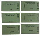 LONDON UNDERGROUND x 6 Edmondson Tickets  MARYLEBONE - T13