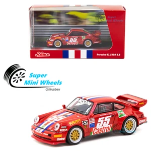 Asphalt Works x Schuco 1:64 Porsche 911 RSR 3.8 rot #55 - Bild 1 von 4
