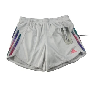adidas kids 3-Stripes Mesh Shorts, Girls Training Shorts Black Size L (14) NWT - Picture 1 of 9