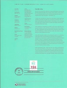 #1514 (49c) Forever From Me To You #4978 Souvenir Page - Picture 1 of 1